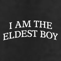 I Am The Eldest Boy Funny Saying 7 Panel Mesh Trucker Snapback Hat