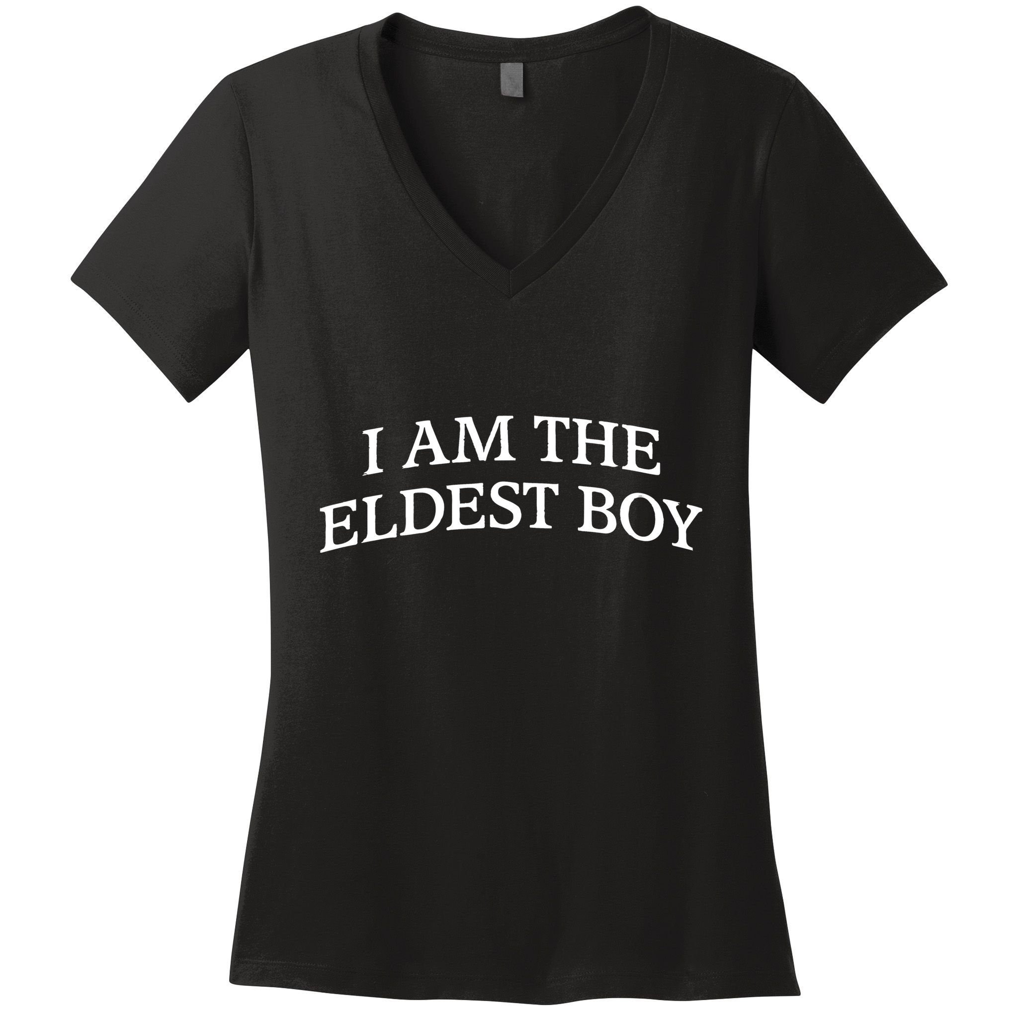 I Am The Eldest Boy Funny Saying Women's V-Neck T-Shirt