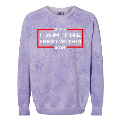 I Am The Enemy Within Colorblast Crewneck Sweatshirt