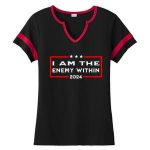 I Am The Enemy Within Ladies Halftime Notch Neck Tee