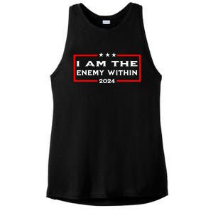 I Am The Enemy Within Ladies PosiCharge Tri-Blend Wicking Tank