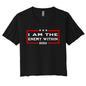 I Am The Enemy Within Women's Crop Top Tee