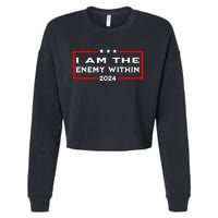 I Am The Enemy Within Cropped Pullover Crew