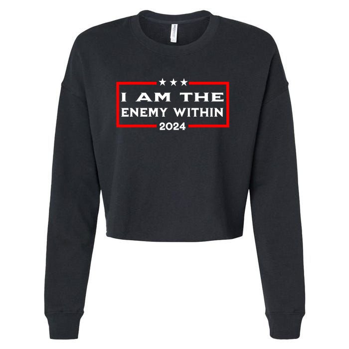 I Am The Enemy Within Cropped Pullover Crew