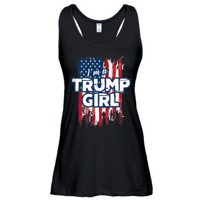 IM A Trump Girl Ladies Essential Flowy Tank