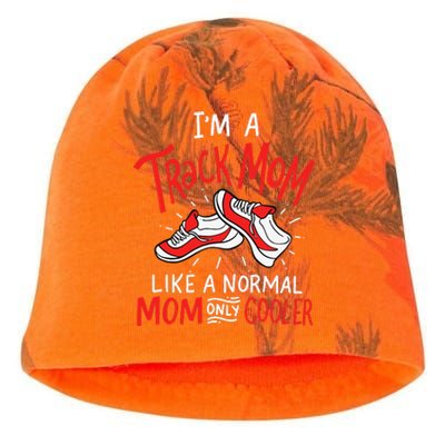 I'm A Track Mom Athletic Field Runner Mothers Day Kati - Camo Knit Beanie