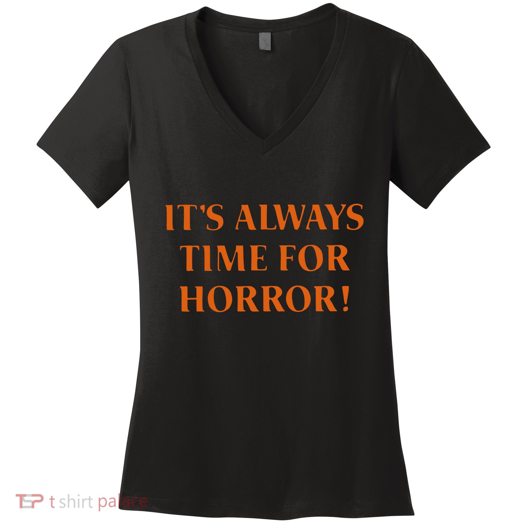 It’S Always Time For Horror Women's V-Neck T-Shirt