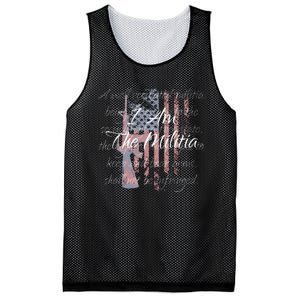 I Am The Militia Pro 2nd Amendment Proud American Flag Gift Mesh Reversible Basketball Jersey Tank