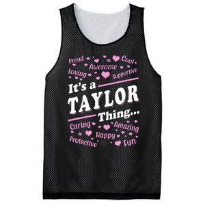 ItS A Taylor Thing Proud Family Surname Taylor Mesh Reversible Basketball Jersey Tank