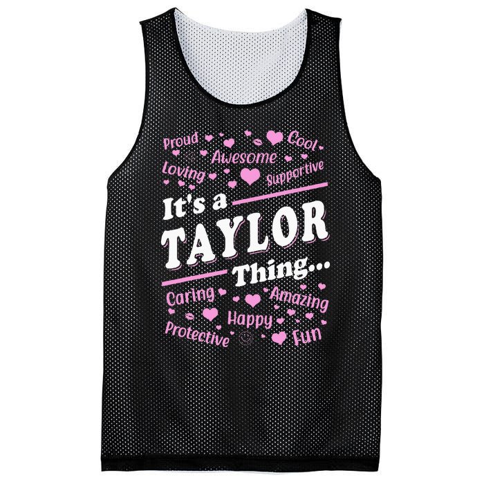 ItS A Taylor Thing Proud Family Surname Taylor Mesh Reversible Basketball Jersey Tank