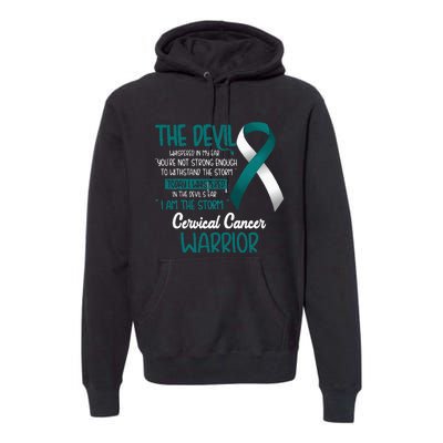 I am the storm Cervical Cancer Warrior Premium Hoodie