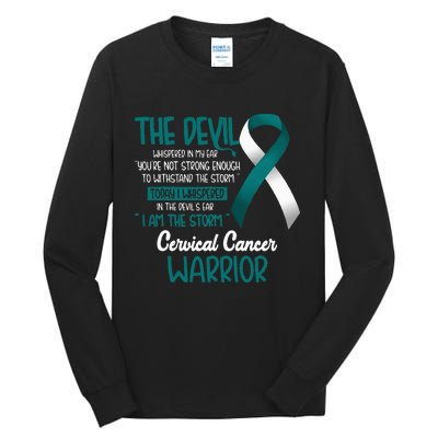 I am the storm Cervical Cancer Warrior Tall Long Sleeve T-Shirt