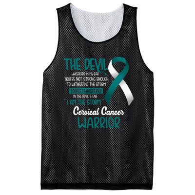 I am the storm Cervical Cancer Warrior Mesh Reversible Basketball Jersey Tank