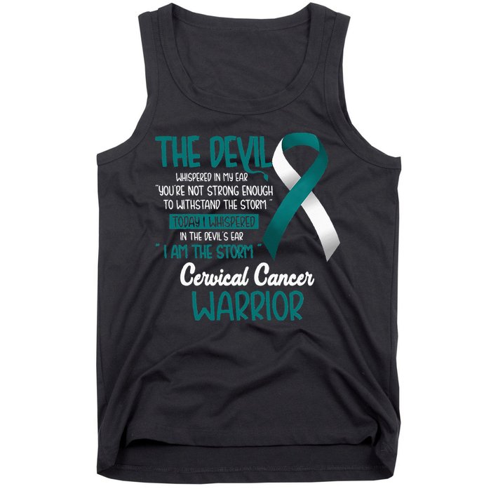 I am the storm Cervical Cancer Warrior Tank Top