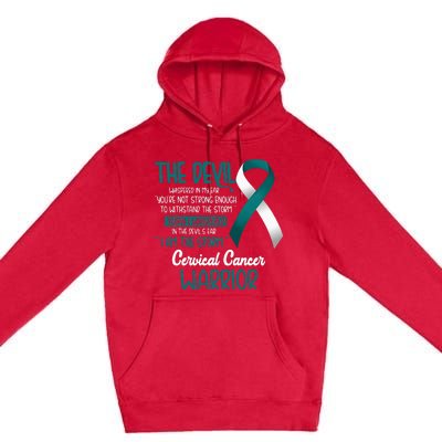 I am the storm Cervical Cancer Warrior Premium Pullover Hoodie