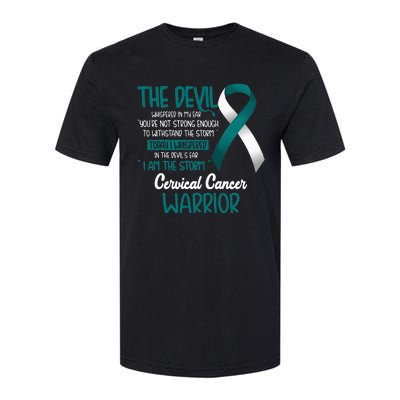 I am the storm Cervical Cancer Warrior Softstyle CVC T-Shirt