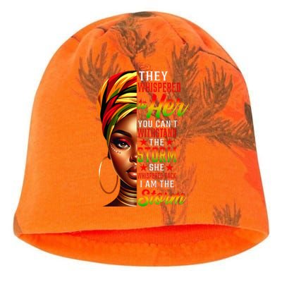 I Am The Storm Juneteenth Black History Month African Kati - Camo Knit Beanie