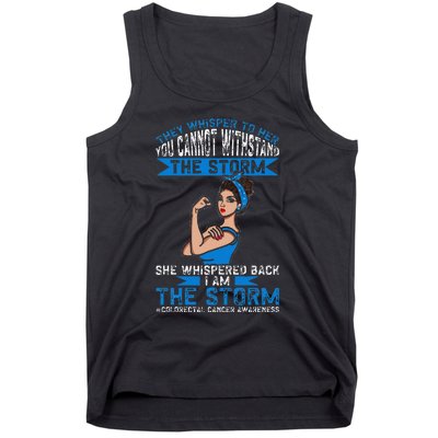 I Am The Storm Colorectal Cancer Awareness Tank Top