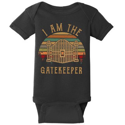 I Am The Gatekeeper Vintage Matching With The Keymaster Baby Bodysuit