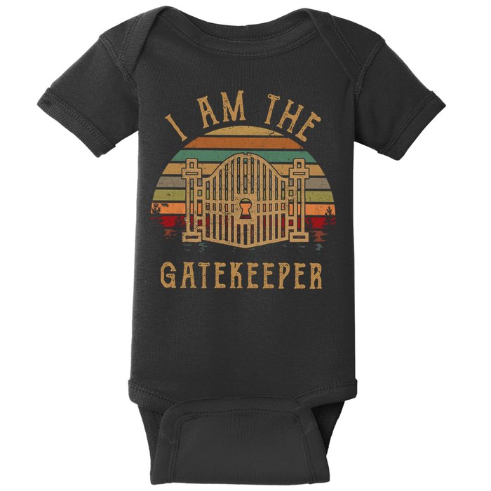 I Am The Gatekeeper Vintage Matching With The Keymaster Baby Bodysuit