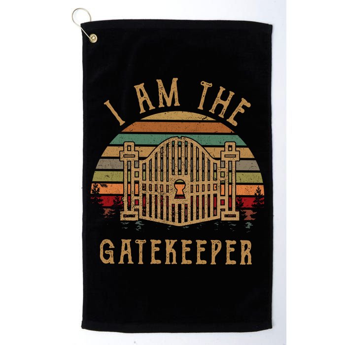 I Am The Gatekeeper Vintage Matching With The Keymaster Golf Towel