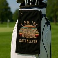 I Am The Gatekeeper Vintage Matching With The Keymaster Golf Towel