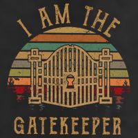I Am The Gatekeeper Vintage Matching With The Keymaster Golf Towel