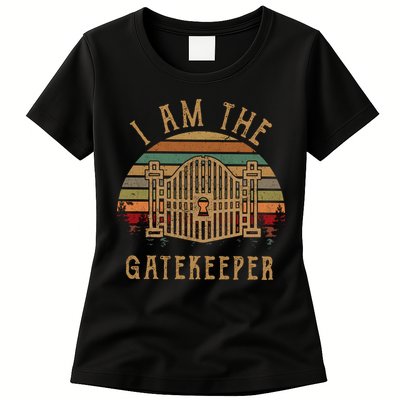 I Am The Gatekeeper Vintage Matching With The Keymaster Womens T-Shirt