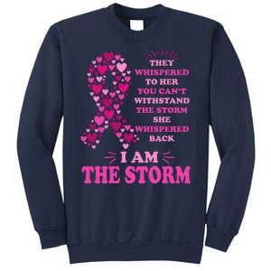 I Am The Storm Quote Breast Cancer Awareness Sweatshirt