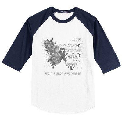 I Am The Storm Brain Tumor Awareness Butterfly Funny Gift Baseball Sleeve Shirt