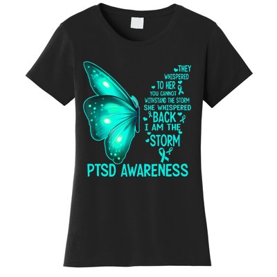 I Am The Storm PTSD Awareness Butterfly Women's T-Shirt