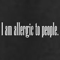 Im Allergic To People Funny Sarcastic Gift 7 Panel Mesh Trucker Snapback Hat