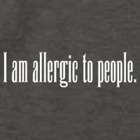 Im Allergic To People Funny Sarcastic Gift Vector Backpack