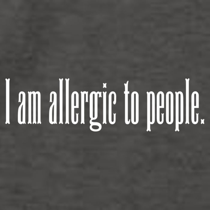 Im Allergic To People Funny Sarcastic Gift Vector Backpack