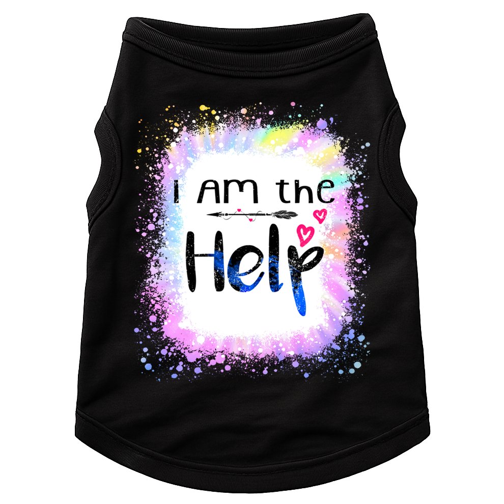 I Am The Help Bestie Couples If Lost Or Drunk Funny Tie Dye Great Gift Doggie Tank