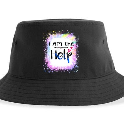 I Am The Help Bestie Couples If Lost Or Drunk Funny Tie Dye Great Gift Sustainable Bucket Hat
