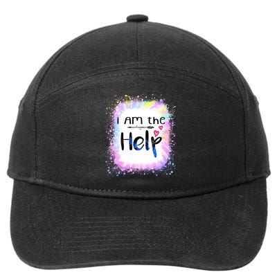 I Am The Help Bestie Couples If Lost Or Drunk Funny Tie Dye Great Gift 7-Panel Snapback Hat