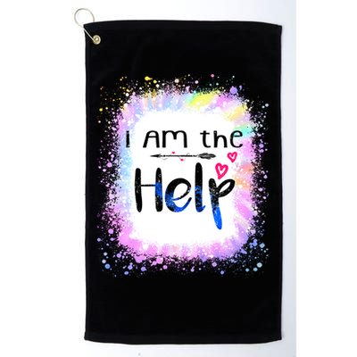 I Am The Help Bestie Couples If Lost Or Drunk Funny Tie Dye Great Gift Golf Towel
