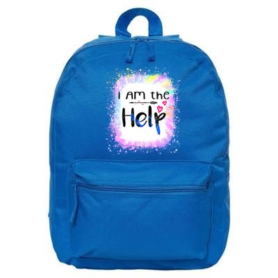 I Am The Help Bestie Couples If Lost Or Drunk Funny Tie Dye Great Gift 16 in Basic Backpack
