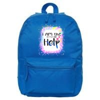 I Am The Help Bestie Couples If Lost Or Drunk Funny Tie Dye Great Gift 16 in Basic Backpack