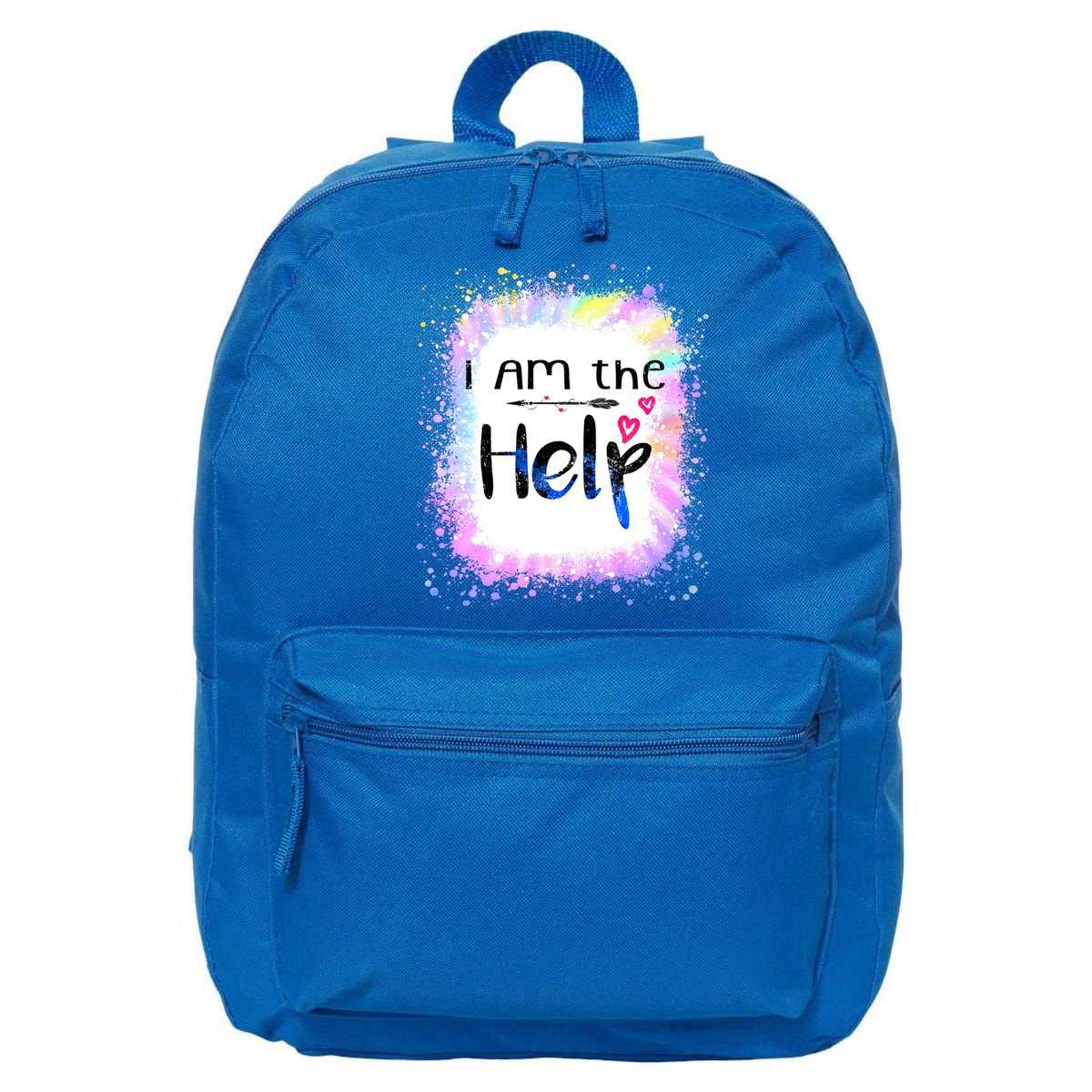 I Am The Help Bestie Couples If Lost Or Drunk Funny Tie Dye Great Gift 16 in Basic Backpack