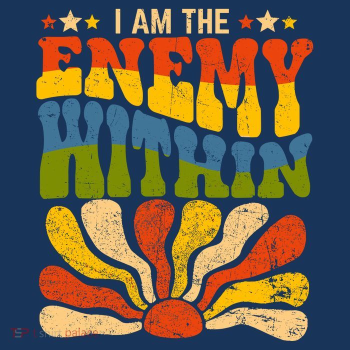I Am The Enemy Within America Funny I Am The Enemy Within Drawstring Bag