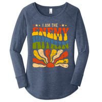 I Am The Enemy Within America Funny I Am The Enemy Within Women's Perfect Tri Tunic Long Sleeve Shirt