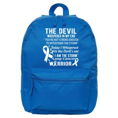 I Am The Storm Lung Cancer Warrior Gift 16 in Basic Backpack