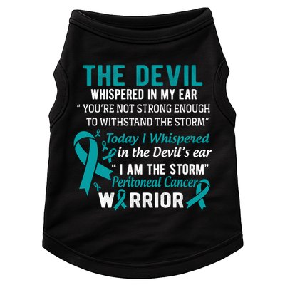 I Am The Storm Peritoneal Cancer Warrior Meaningful Gift Doggie Tank
