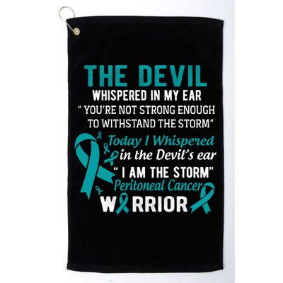 I Am The Storm Peritoneal Cancer Warrior Meaningful Gift Golf Towel