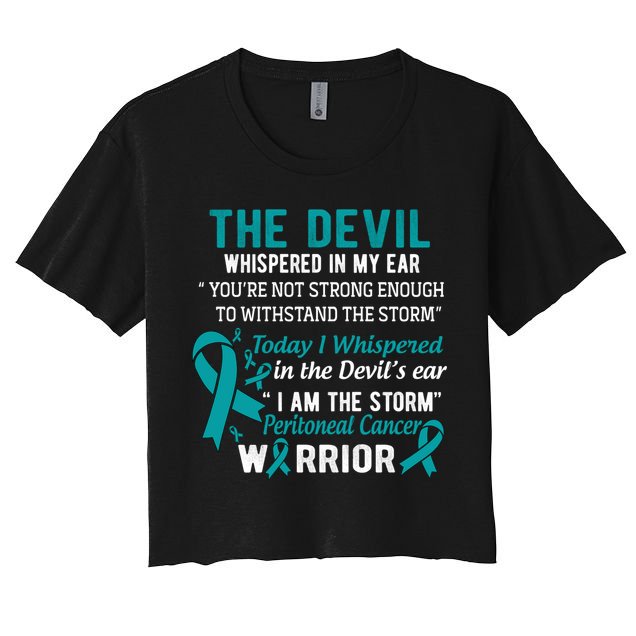 I Am The Storm Peritoneal Cancer Warrior Meaningful Gift Crop Top