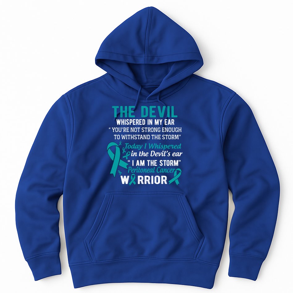 I Am The Storm Peritoneal Cancer Warrior Meaningful Gift Hoodie