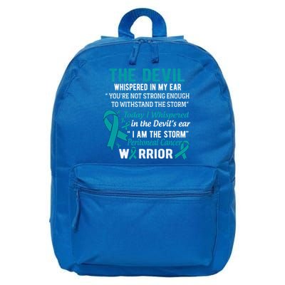 I Am The Storm Peritoneal Cancer Warrior Meaningful Gift 16 in Basic Backpack