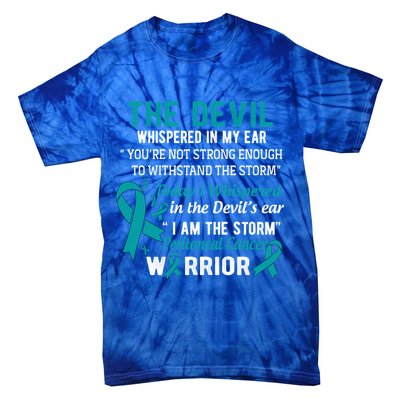 I Am The Storm Peritoneal Cancer Warrior Meaningful Gift Tie-Dye T-Shirt